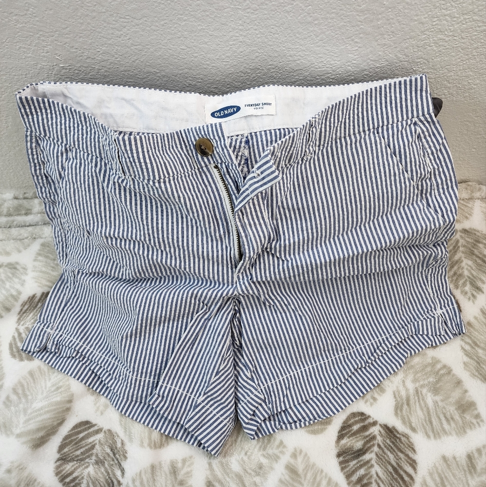 Blue Stiped Shorts